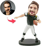 Rugby Player Custom Bobbleheads Add Text