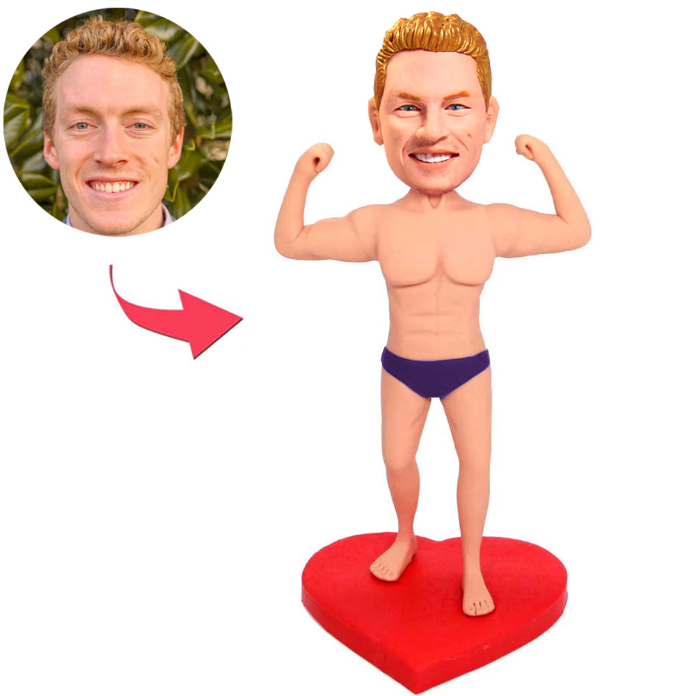 Strong Sexy Man Custom Bobbleheads Add Text