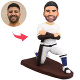 Baseball Player Sports Posing Custom Bobbleheads Add Text