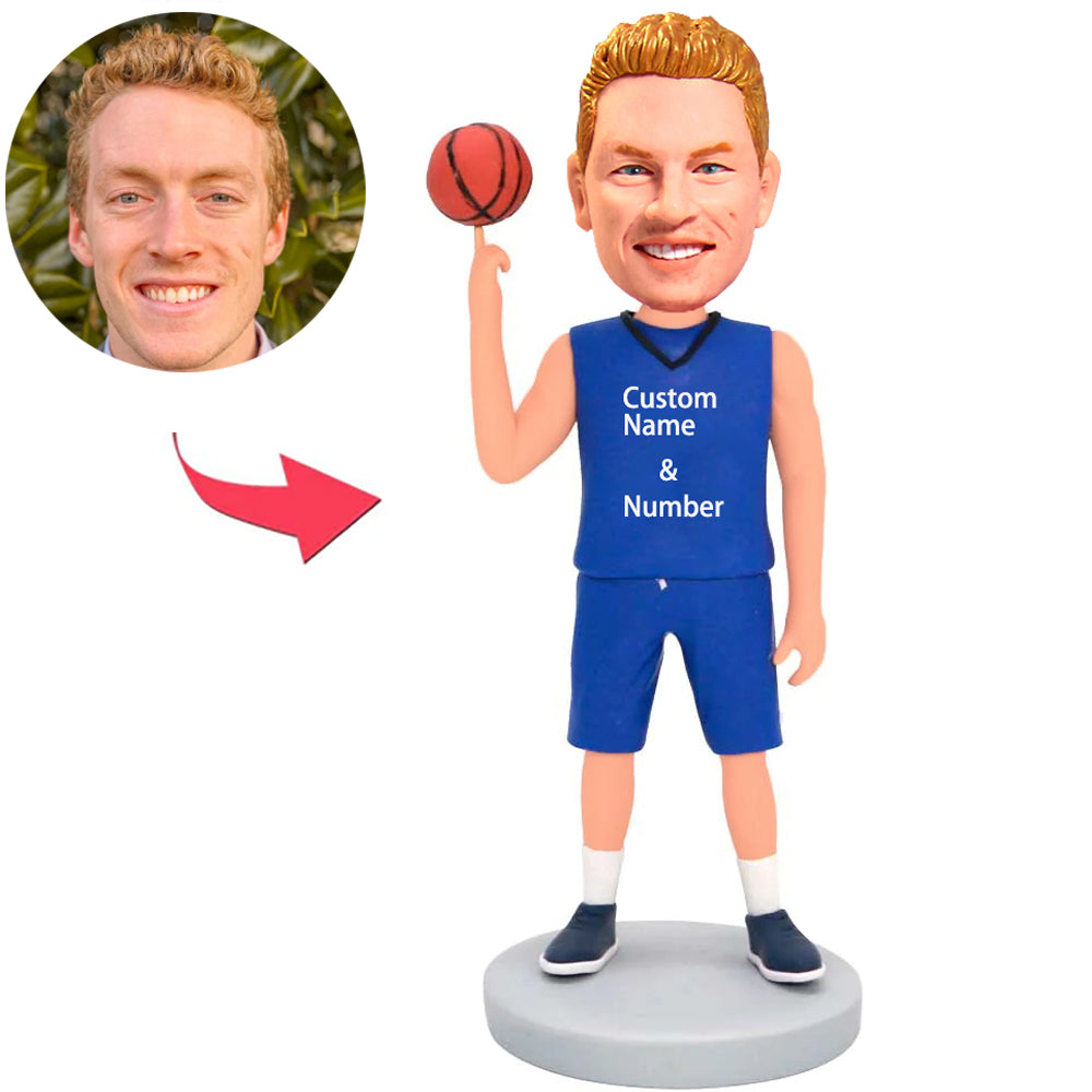 Custom Name And Number Basketball Player Custom Bobbleheads Add Text