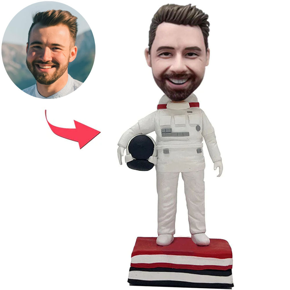 Cool Astronaut Custom Bobbleheads With Engraved Text