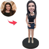 Sexy Modern Fashion Woman Custom Bobbleheads With Engraved Text