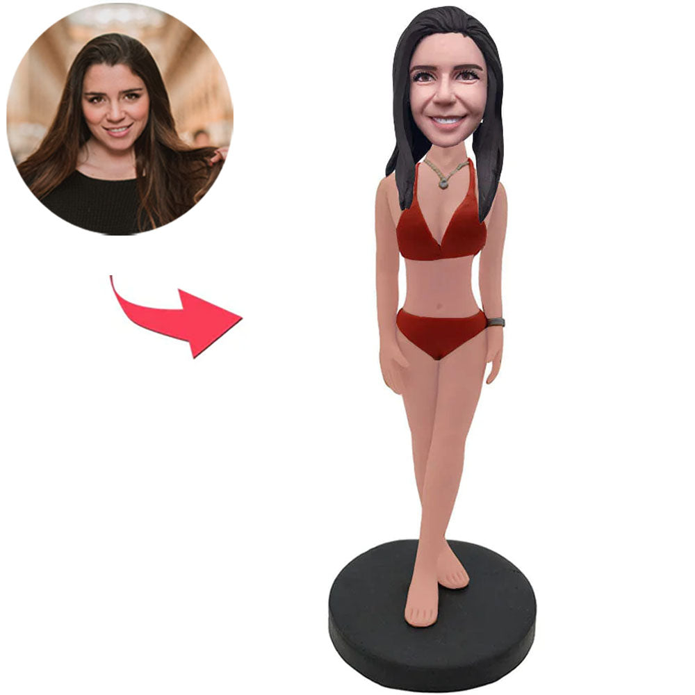 Sexy Woman in Only Lingerie Custom Bobbleheads