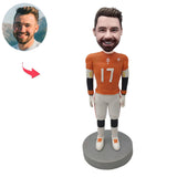 Number 17 Athlete Custom Bobbleheads With Engraved Text