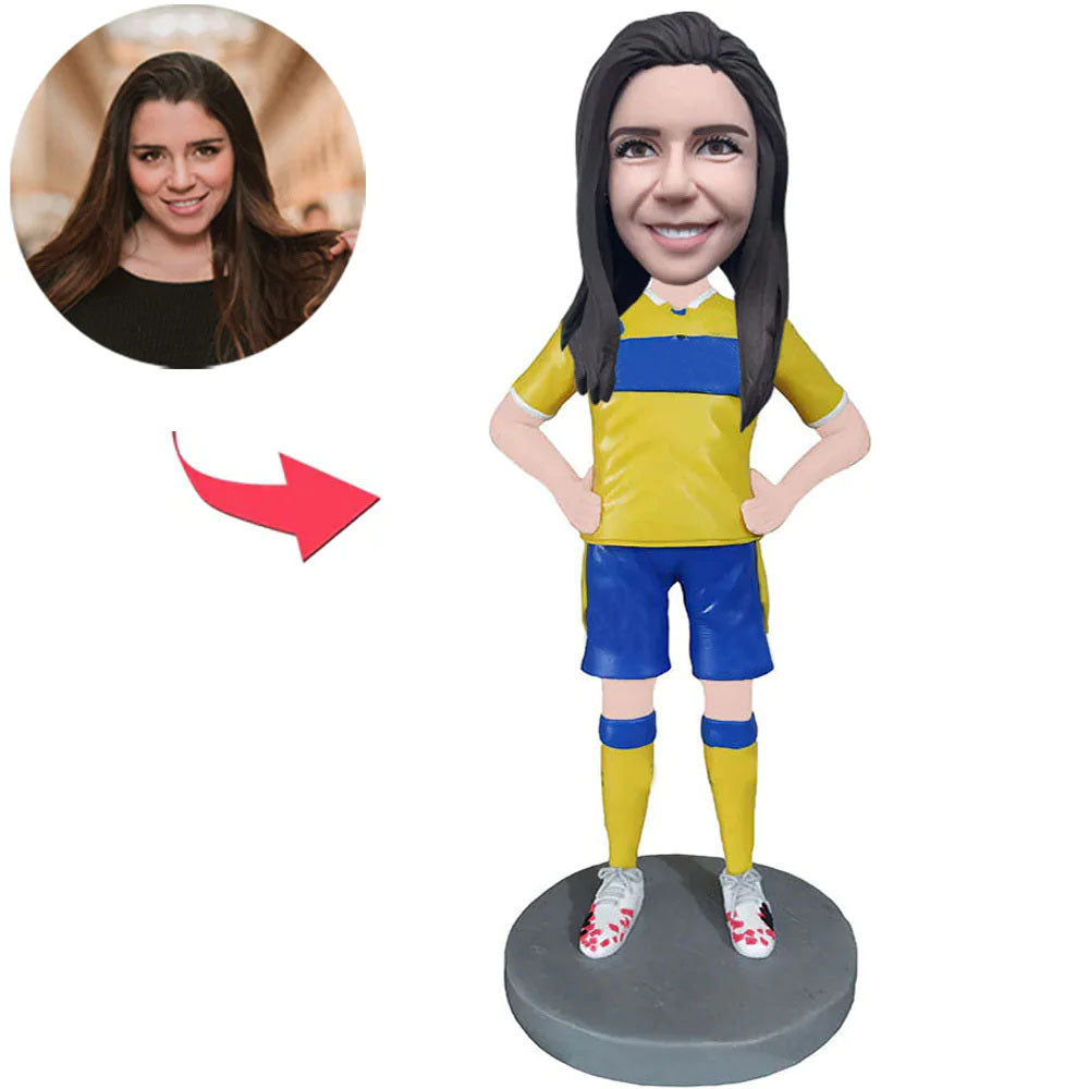 Sports Female Custom Bobbleheads With Engraved Text