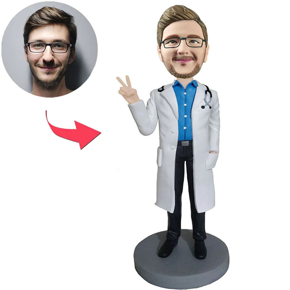Funny Doctor Custom Bobbleheads With Engraved Text