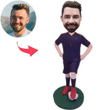 Soccer Player Custom Bobbleheads Add Text