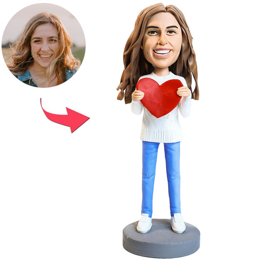 Heart Woman Custom Bobbleheads