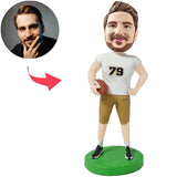 No.79 Rugby Player Custom Bobbleheads Add Text