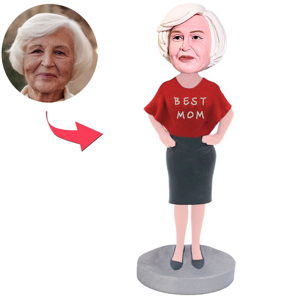 Fashion Best Mom Custom Bobbleheads With Text